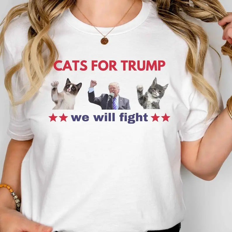 Cats Trump Cat Lovers Donald Funny Save Our Pets - Adult & Kids T-Shirts, Sweatshirts & Hoodies apparel design preview 1