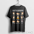 Cats Resume Life Of A Cat Animal - Adult & Kids T-Shirts, Sweatshirts & Hoodies apparel design preview 1