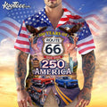 Celebrate 100 Years Of Road Route 66 Custom Car Photo - Adult & Kids T-Shirts, Sweatshirts & Hoodies apparel design preview 1