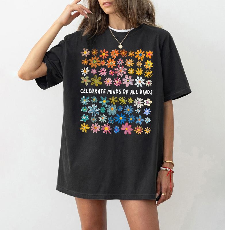 Celebrate Minds All Kinds Autism Awareness - Adult & Kids T-Shirts, Sweatshirts & Hoodies apparel design preview 1