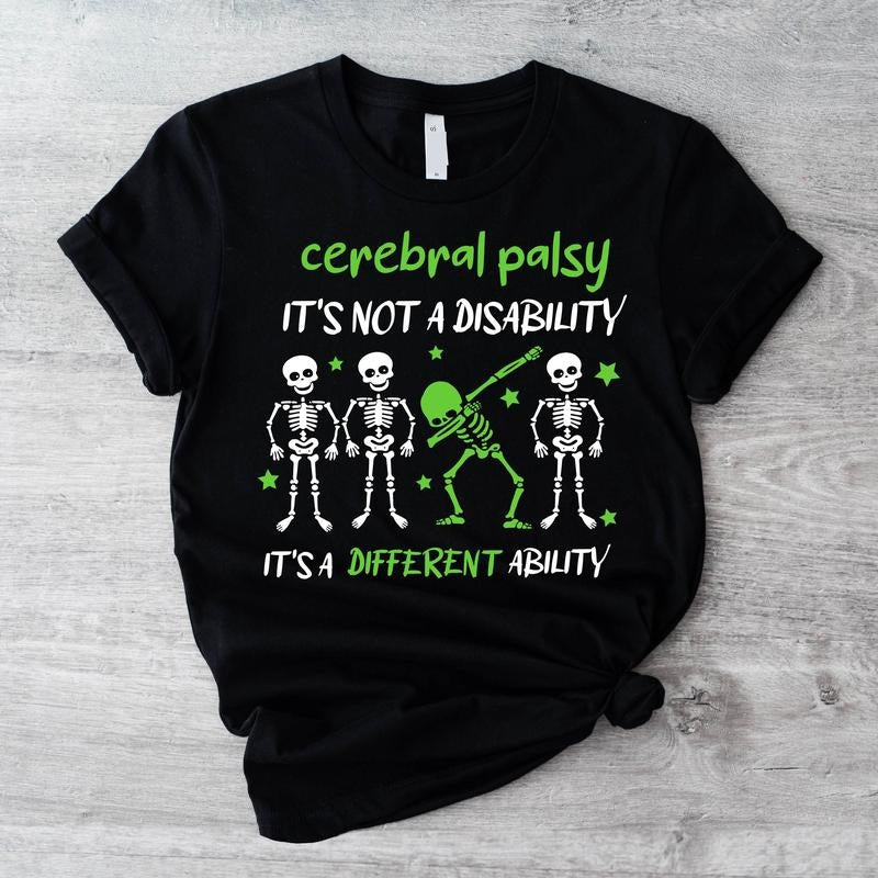Cerebral Palsy Awareness Funny CP Warrior Cool - Adult & Kids T-Shirts, Sweatshirts & Hoodies apparel design preview 1
