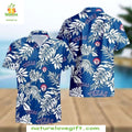 MLB Hawaiian Texas Rangers Cerulean Botanical - Adult & Kids T-Shirts, Sweatshirts & Hoodies apparel design preview 1
