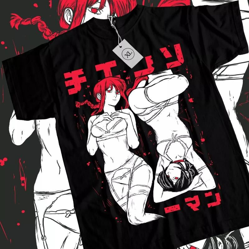 Chainsaw Man Makima Reze Kawaii Waifu Anime Manga - Adult & Kids T-Shirts, Sweatshirts & Hoodies apparel design preview 1