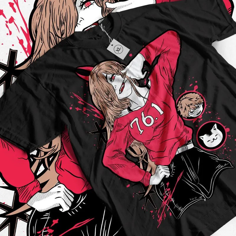 Chainsaw Man S 4XL Devil Anime Japanese Manga Denji - Adult & Kids T-Shirts, Sweatshirts & Hoodies apparel design preview 1