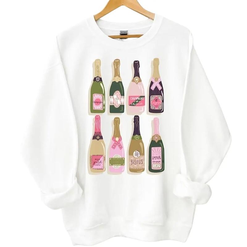 Champagne Lovers Bottles - Adult & Kids T-Shirts, Sweatshirts & Hoodies apparel design preview 1