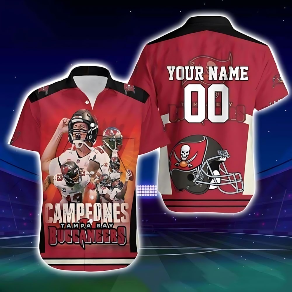 Tampa Bay Buccaneers Champions Commemorative Hawaiian - Adult & Kids T-Shirts, Sweatshirts & Hoodies apparel design preview 1