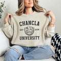Chancla University Funny Latina Casual Collar Cotton - Adult & Kids T-Shirts, Sweatshirts & Hoodies apparel design preview 1