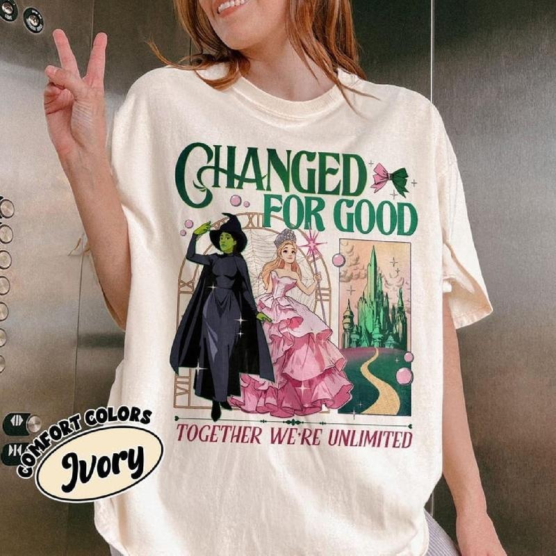 Changed Good Wicked Elphaba Glinda - Adult & Kids T-Shirts, Sweatshirts & Hoodies apparel design preview 1