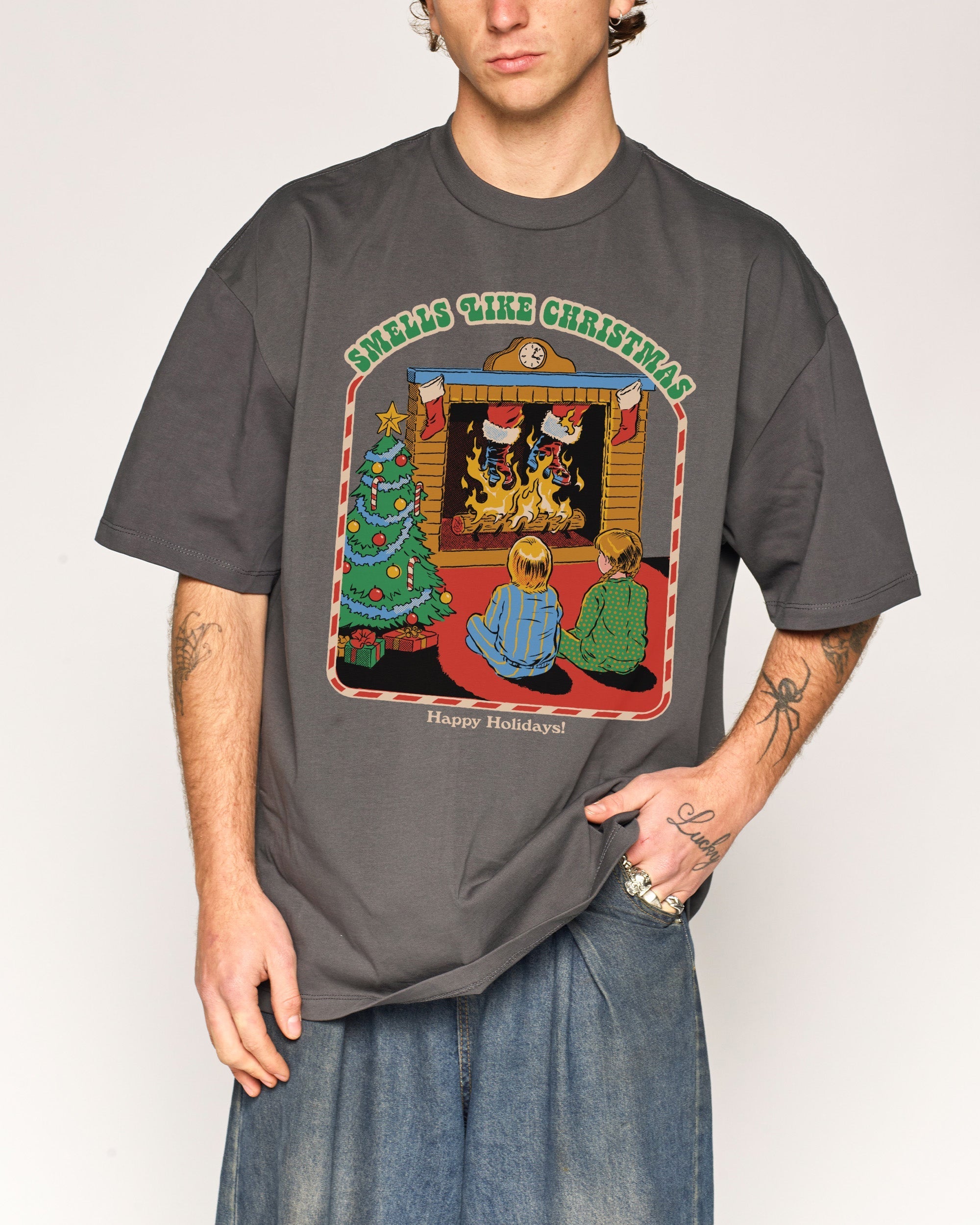Smells Like Christmas Oversized - Adult & Kids T-Shirts, Sweatshirts & Hoodies apparel design preview 1