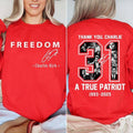 Charlie 31 Thank You Justice Freedom - Adult & Kids T-Shirts, Sweatshirts & Hoodies apparel design preview 1