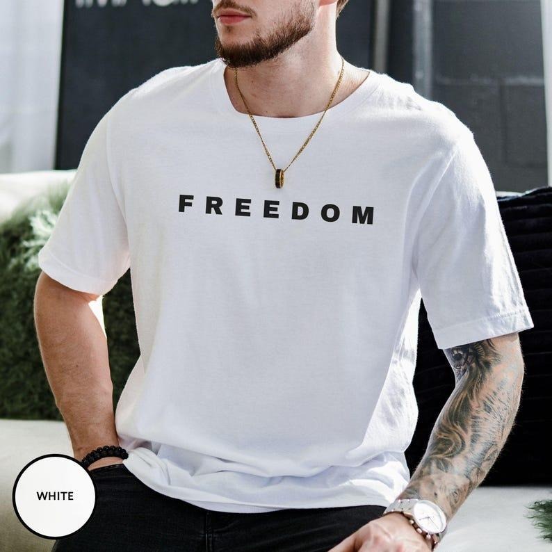 Charlie Kirk Freedom Justice Quote - Adult & Kids T-Shirts, Sweatshirts & Hoodies apparel design preview 1