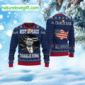 Charlie Kirk Rest In Peace Ugly Christmas Sweater - Holiday Gift product image