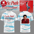 Charlie Puth Whatevers Clever World Tour Two Sided - Adult & Kids T-Shirts, Sweatshirts & Hoodies apparel design preview 1