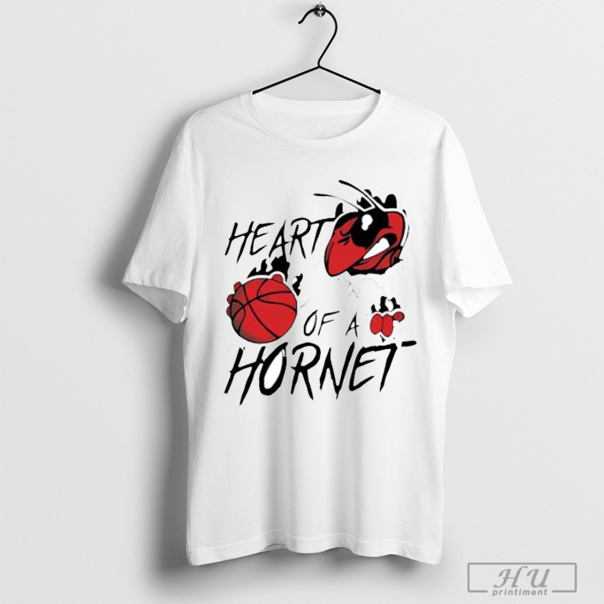 Charlotte Hornets Heart Of A Hornet - Adult & Kids T-Shirts, Sweatshirts & Hoodies apparel design preview 1