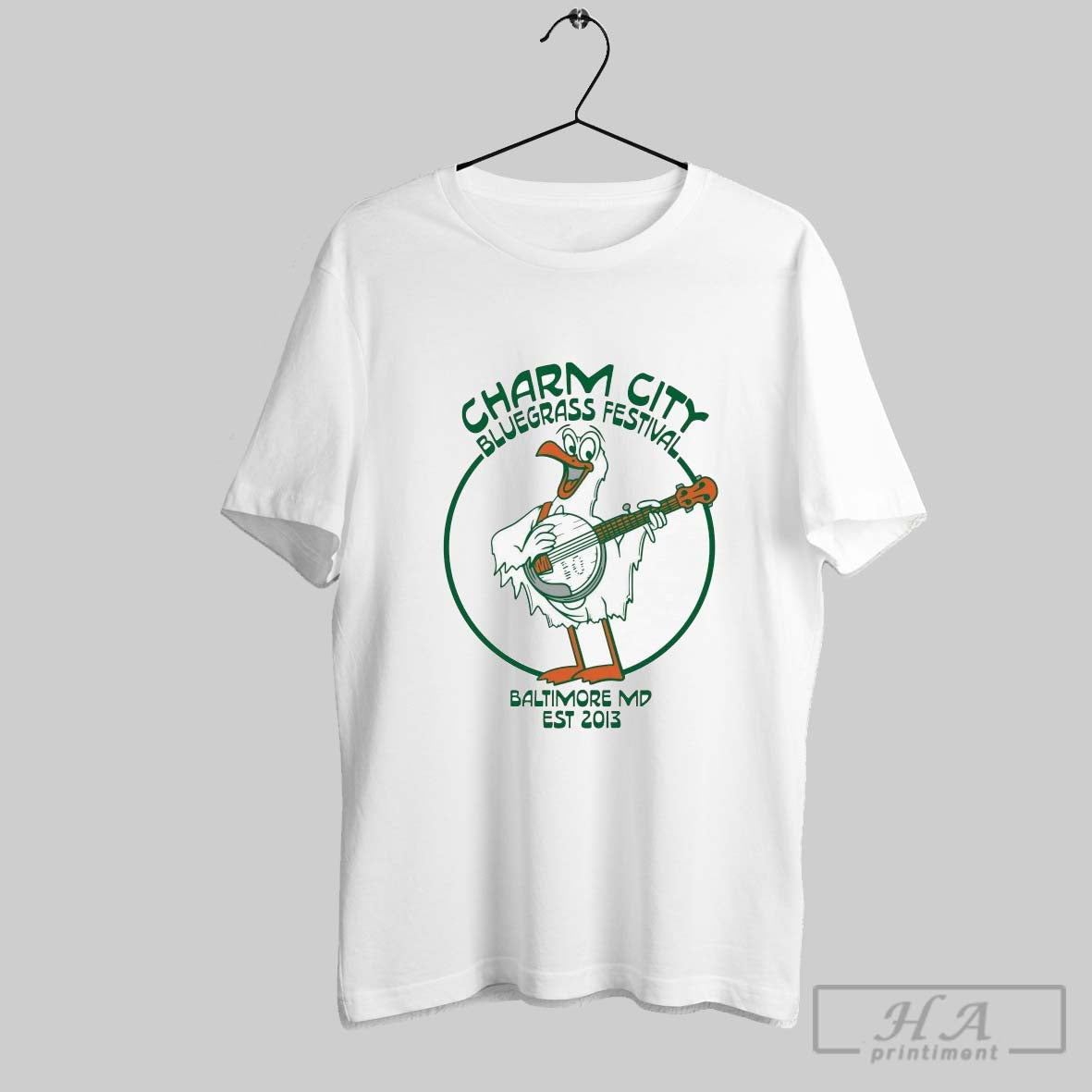 Charm City Bluegrass Festival Baltimore Md Est 2013 - Adult & Kids T-Shirts, Sweatshirts & Hoodies apparel design preview 1