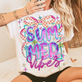 Checkedred Summer Coquette Bow Retro Hello Checkered - Adult & Kids T-Shirts, Sweatshirts & Hoodies apparel design preview 1
