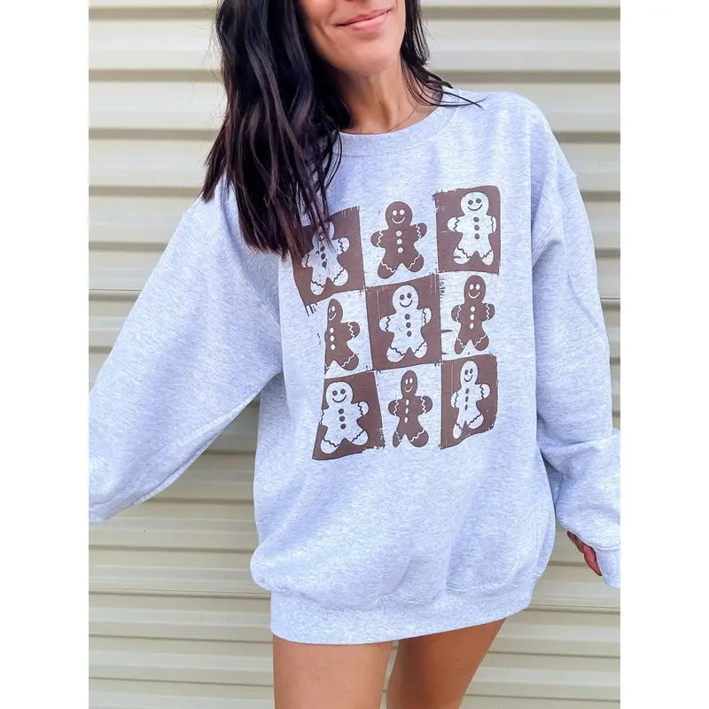 Checkered Gingerbread Top - Adult & Kids T-Shirts, Sweatshirts & Hoodies apparel design preview 1