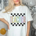 Checkered Teacher - Adult & Kids T-Shirts, Sweatshirts & Hoodies apparel design preview 1