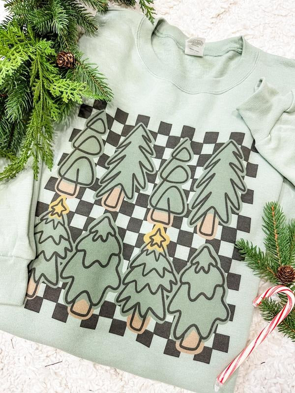 Checkered Tree - Adult & Kids T-Shirts, Sweatshirts & Hoodies apparel design preview 1