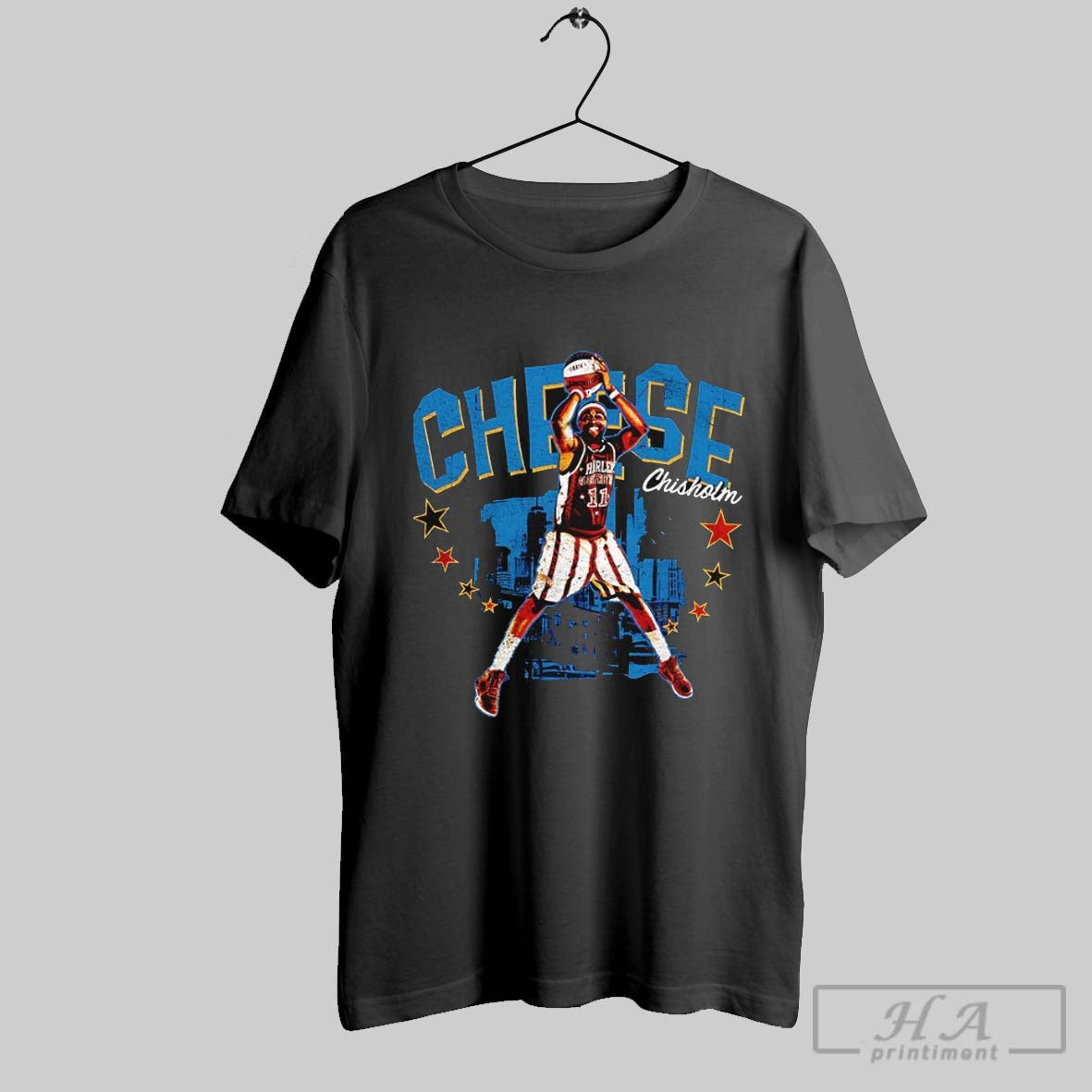 Cheese Chisholm Harlem Globetrotters Nickname - Adult & Kids T-Shirts, Sweatshirts & Hoodies apparel design preview 1