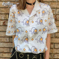 Cheesecat Button Up Hawaiian - Adult & Kids T-Shirts, Sweatshirts & Hoodies apparel design preview 1