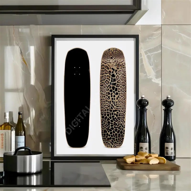 Cheetah Poster Skateboard Wall Art Animal Print Slay - Adult & Kids T-Shirts, Sweatshirts & Hoodies apparel design preview 1