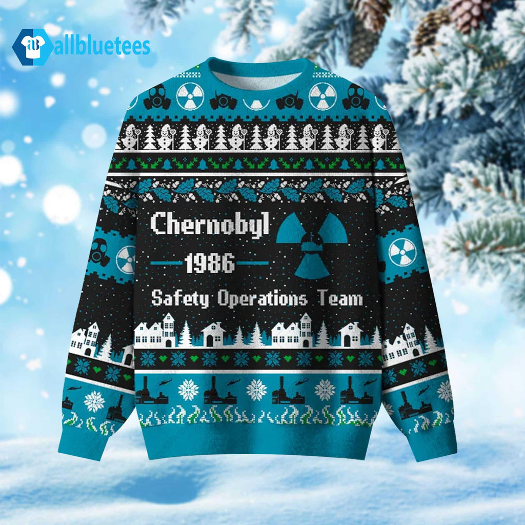 Chernobyl 1986 Safety Operations Team Ugly Christmas Sweater - Holiday Gift product image