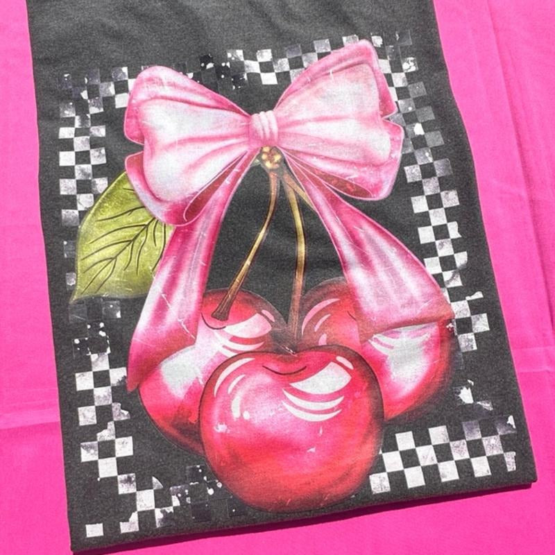 Cherries Bows - Adult & Kids T-Shirts, Sweatshirts & Hoodies apparel design preview 1