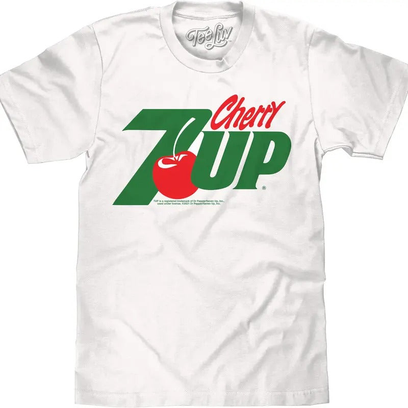 Cherry 7UP Soda White - Adult & Kids T-Shirts, Sweatshirts & Hoodies apparel design preview 1