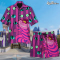 Cheshire Cat With Eyes Wonderland Hawaiian And Shorts - Adult & Kids T-Shirts, Sweatshirts & Hoodies apparel design preview 1