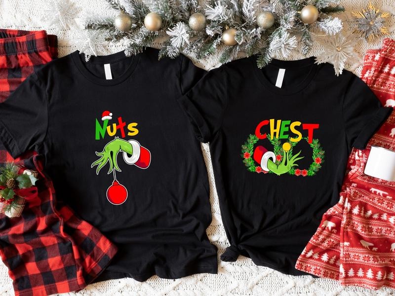Chest Nuts Matching Couples Wife Husband New Married - Adult & Kids T-Shirts, Sweatshirts & Hoodies apparel design preview 1