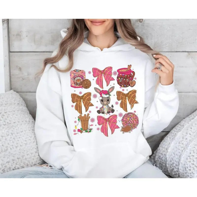 Chic Season Cozy Mexican Inspired Fun Pink Spanish - Adult & Kids T-Shirts, Sweatshirts & Hoodies apparel design preview 1