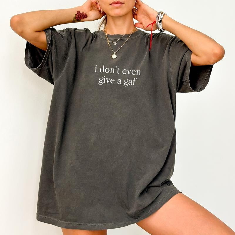 ChicCotton Funny IDGAF Comfort Colors I Don'T Give - Adult & Kids T-Shirts, Sweatshirts & Hoodies apparel design preview 1