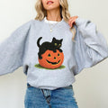 ChicCotton Vintage Black Cat Pumpkin Retro 90s - Adult & Kids T-Shirts, Sweatshirts & Hoodies apparel design preview 1