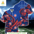 Chicago Cubs MLB Hawaiian Patriotic Floral Stripes - Adult & Kids T-Shirts, Sweatshirts & Hoodies apparel design preview 1