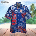 Chicago Cubs Baseball Floral Aloha Hawaiian - Adult & Kids T-Shirts, Sweatshirts & Hoodies apparel design preview 1