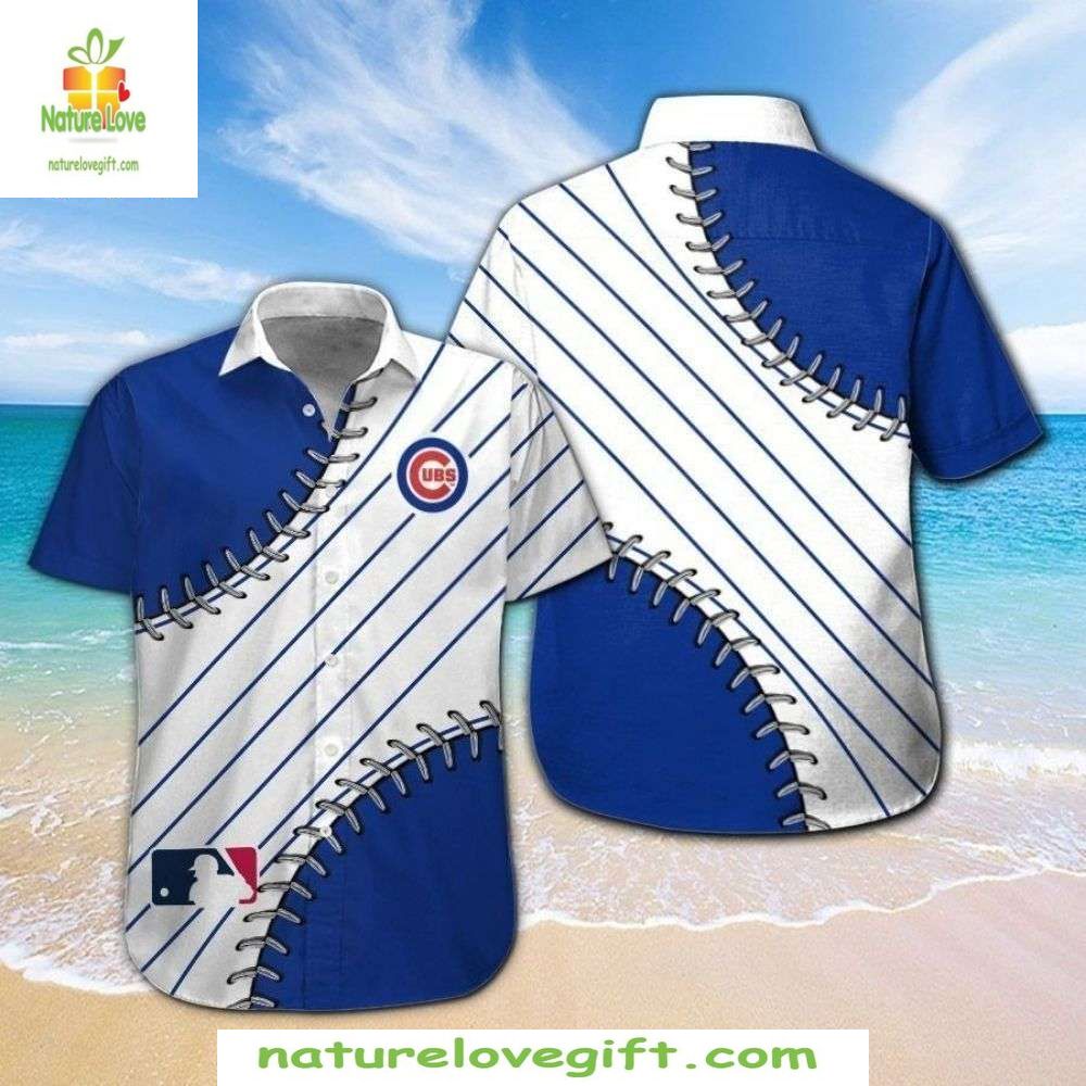 Chicago Cubs MLB Hawaiian Stylish Baseball Apparel - Adult & Kids T-Shirts, Sweatshirts & Hoodies apparel design preview 1