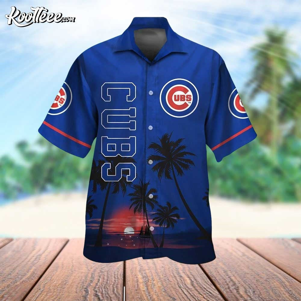 Chicago Cubs Beach Bonfire Hawaiian - Adult & Kids T-Shirts, Sweatshirts & Hoodies apparel design preview 1