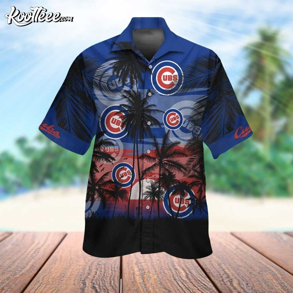 Chicago Cubs Clark Street Sunset Hawaiian - Adult & Kids T-Shirts, Sweatshirts & Hoodies apparel design preview 1