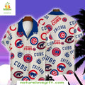 Chicago Cubs Hawaiian White Team Emblem Stylish - Adult & Kids T-Shirts, Sweatshirts & Hoodies apparel design preview 1