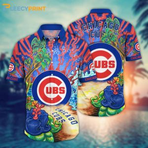Chicago Cubs MLB Hawaiian Beachwear Aloha - Adult & Kids T-Shirts, Sweatshirts & Hoodies apparel design preview 1