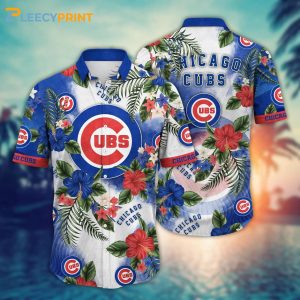 Chicago Cubs MLB Hawaiian Warm - Adult & Kids T-Shirts, Sweatshirts & Hoodies apparel design preview 1