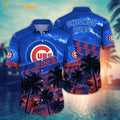 Chicago Cubs MLB Sky Palm Trees Hawaiian - Adult & Kids T-Shirts, Sweatshirts & Hoodies apparel design preview 1