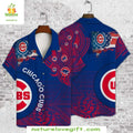 Chicago Cubs Hawaiian Navy Paisley Bandana Print MLB - Adult & Kids T-Shirts, Sweatshirts & Hoodies apparel design preview 1