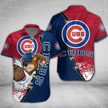 Chicago Cubs Power Pitcher Hawaiian - Adult & Kids T-Shirts, Sweatshirts & Hoodies apparel design preview 1