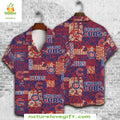 Chicago Cubs Hawaiian Red Aztec Print MLB Tropical - Adult & Kids T-Shirts, Sweatshirts & Hoodies apparel design preview 1