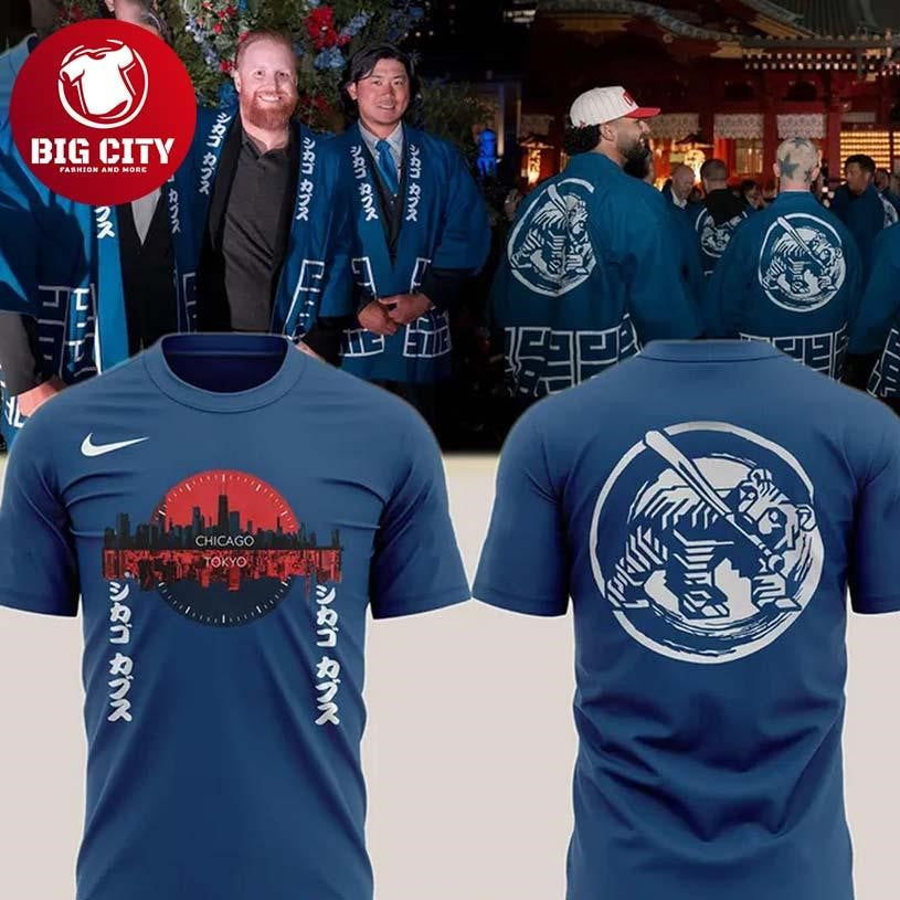 Chicago Cubs Tokyo Series 2025-2026 Memoir Of Japan - Adult & Kids T-Shirts, Sweatshirts & Hoodies apparel design preview 1