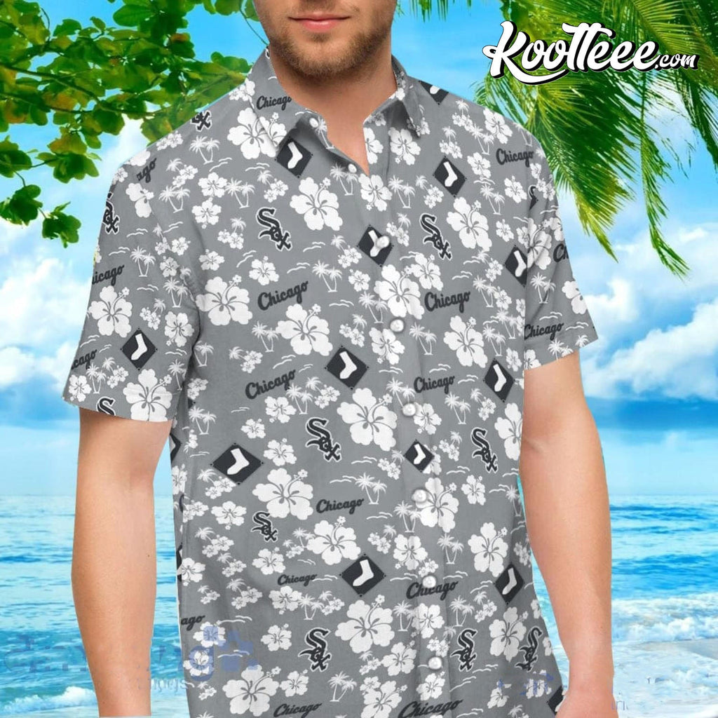 Chicago White Sox Baseball Hibiscus Flower Aloha - Adult & Kids T-Shirts, Sweatshirts & Hoodies apparel design preview 1