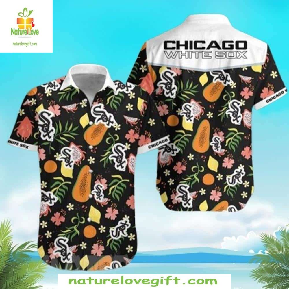 Chicago White Sox Hawaiian Citrus Burst MLB Baseball - Adult & Kids T-Shirts, Sweatshirts & Hoodies apparel design preview 1
