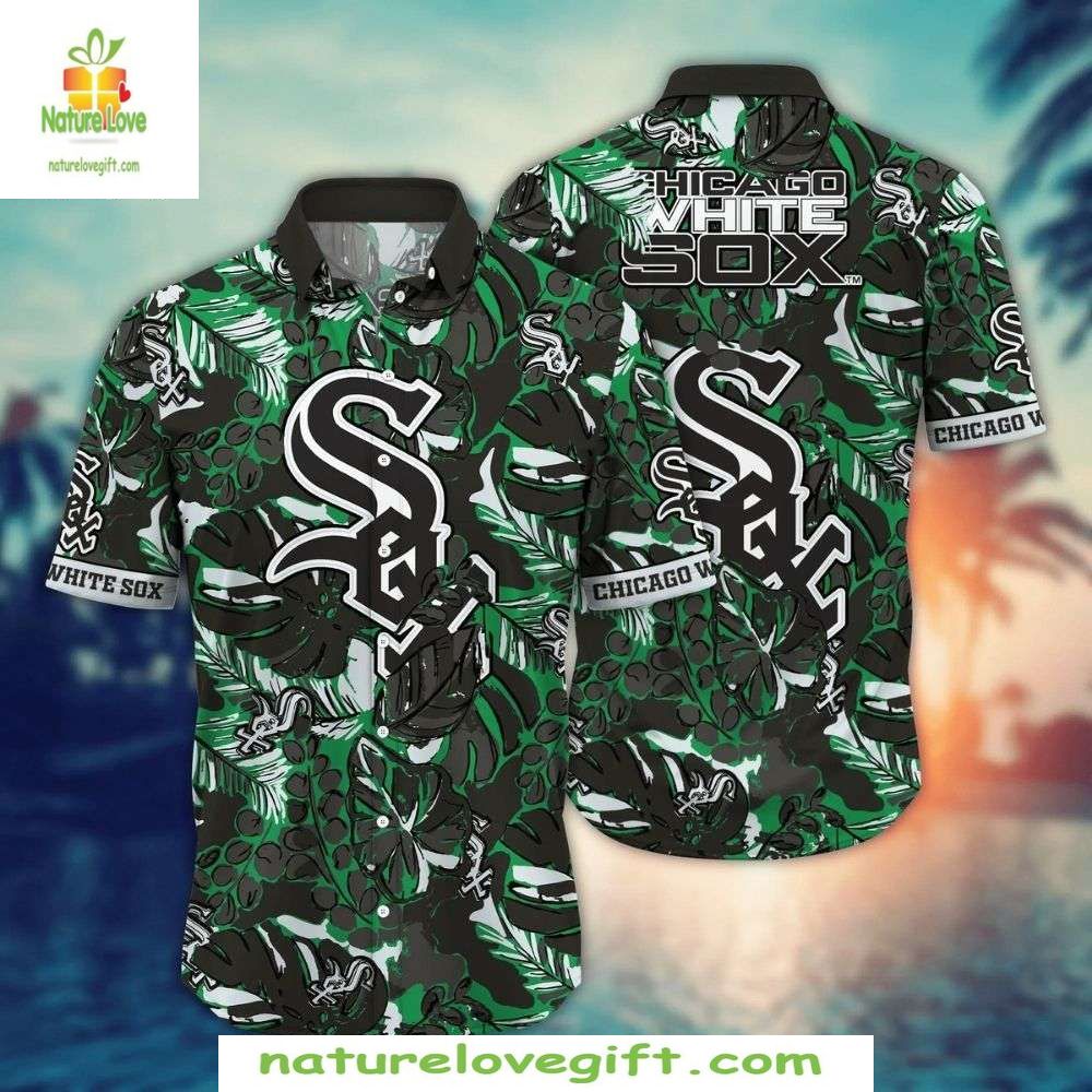 MLB Chicago White Sox Hawaiian Stylish Baseball - Adult & Kids T-Shirts, Sweatshirts & Hoodies apparel design preview 1